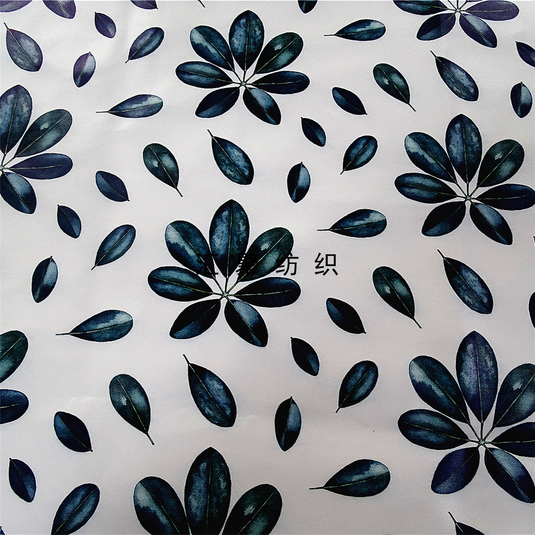 叶子印花  湿法革弱溶剂印花 数码印花