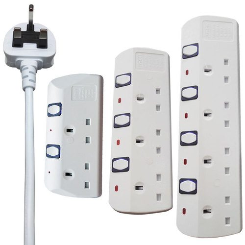 English standard plug adapter with British standard power outlet, independent switch, British style plug strip 13A, English specification wiring board, Hong Kong plug