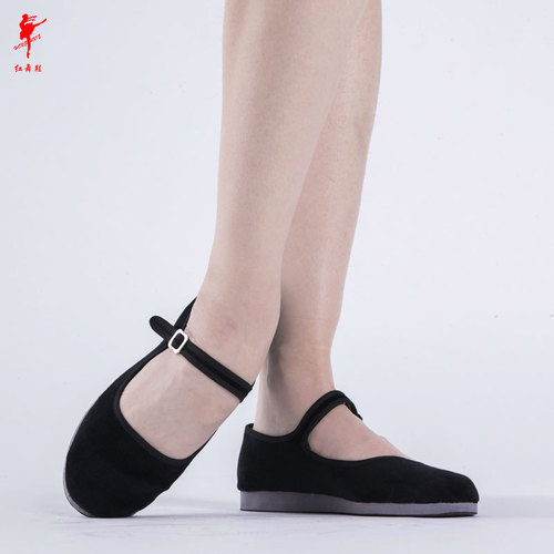 Dance shoes, canvas shoes, flat, ethnic dance shoes, modern old Beijing square dance shoes, women's Jiaozhou shoes wholesale 1004
