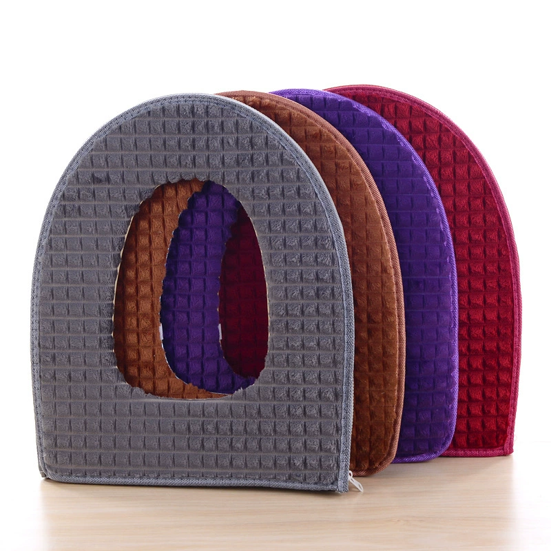 Winter toilet, universal keep warm pillow with zipper, increased thickness