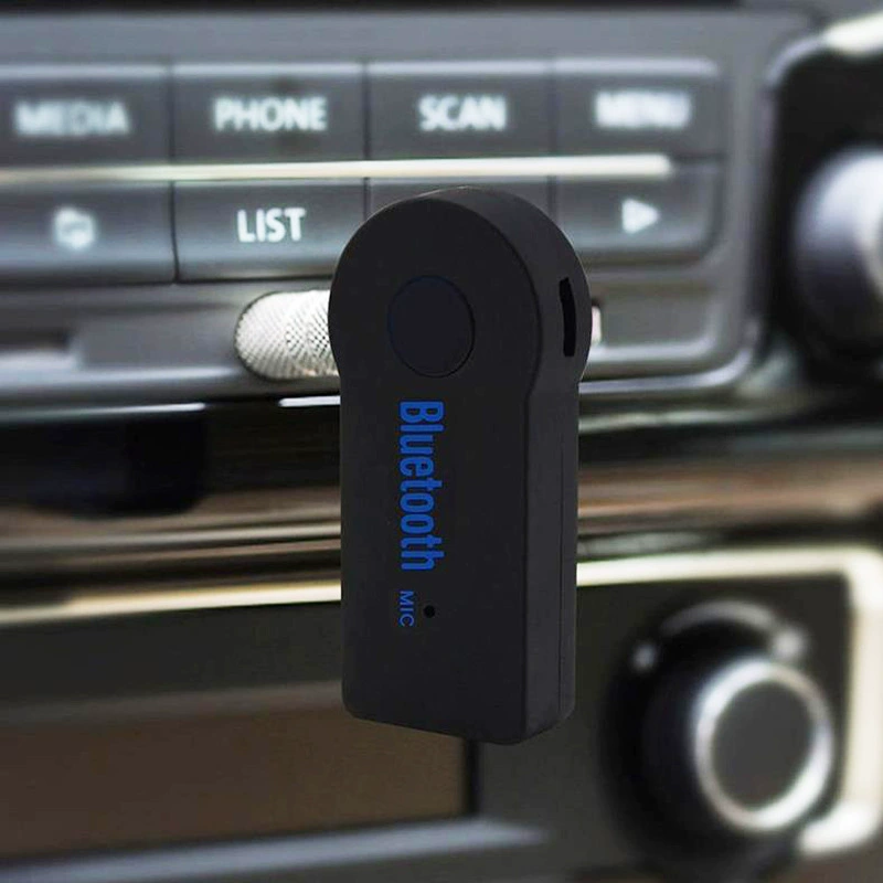 Bluetooth приемник 5.0 AUX для автомобиля, аудио приемник Bluetooth, 3.5 мм, проводной домашний динамик-приемник