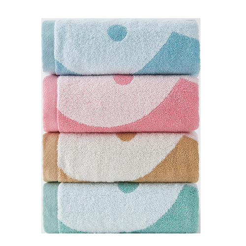 Adult pure cotton cartoon bath towel 70*140cm 380g soft absorbent rabbit bath towel multi-color optional