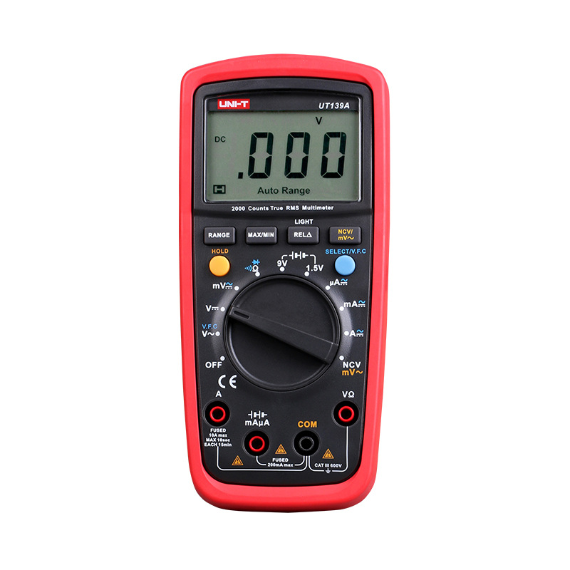 优利德万用表数字高精度电表防烧数显表背光防烧万用表数字UT139C