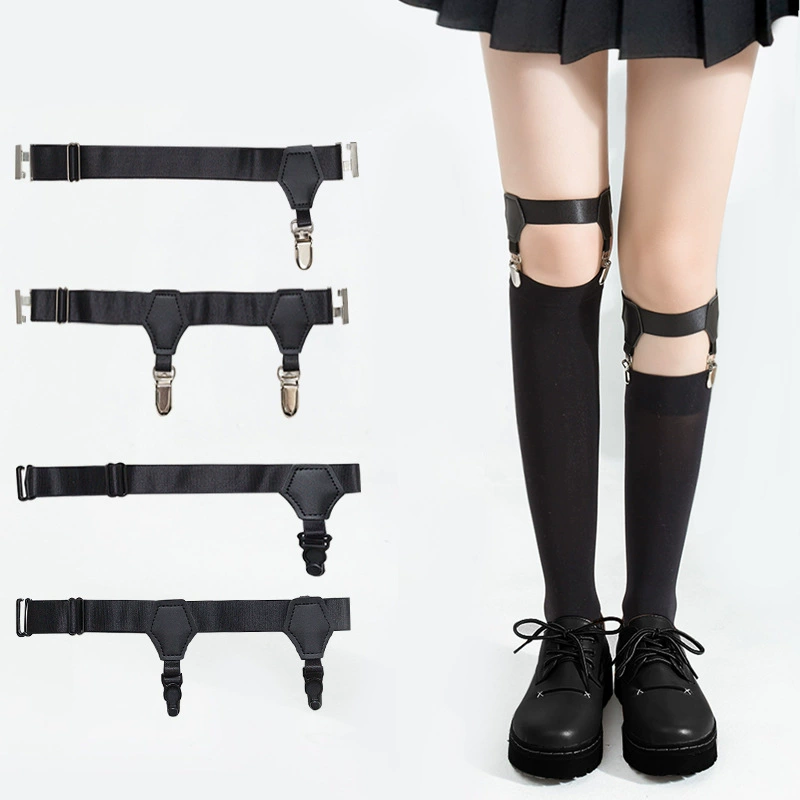 Tide, leg strap, knee socks, Japanese summer uniform, mid-length