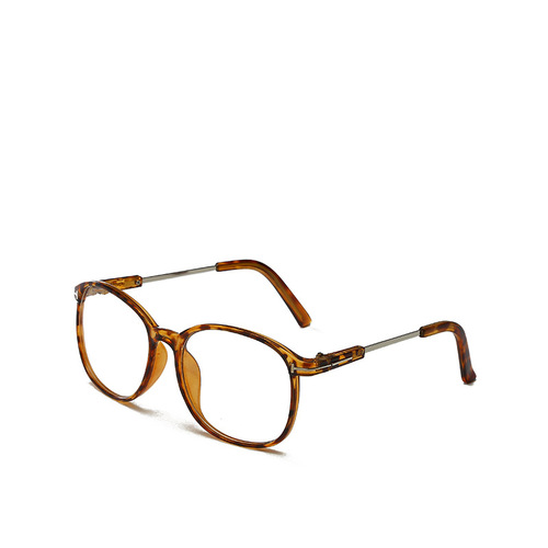 Retro classic large frame metal inlaid glasses frame square flat frame fashionable with myopia glasses versatile glasses