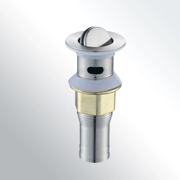 Short basin drainer (yellow nut)