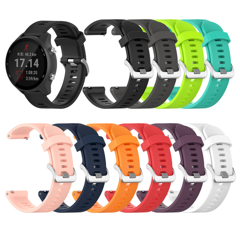 For Jiaming Garmin Forerunner245M 245 Smart Watch Official Deduction Silicone Strap For Jiaming Garmin Forerunner245M 245 Smart Watch Official Deduction Silicone Strap