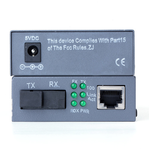 A pair of HTB-3100AB-25KM external single-mode single-fiber fiber optic transmitter/receiver, optical-electrical converter