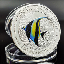 外貿紀念幣外幣貨源ebaywish紀念幣熱帶魚硬幣角鐮魚紀念幣