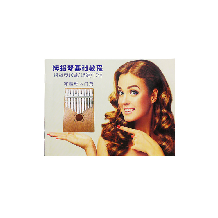 Kalimba pulgar piano metralla carinba accesorios clave tuning martillo bolsa de tela manual madera almohada música puntuación