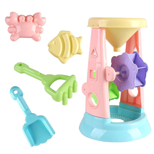 Summer New Fun Hourglass ATV Toy 11-piece Set Children's Sand Playing and Water Digging Tools Wholesale