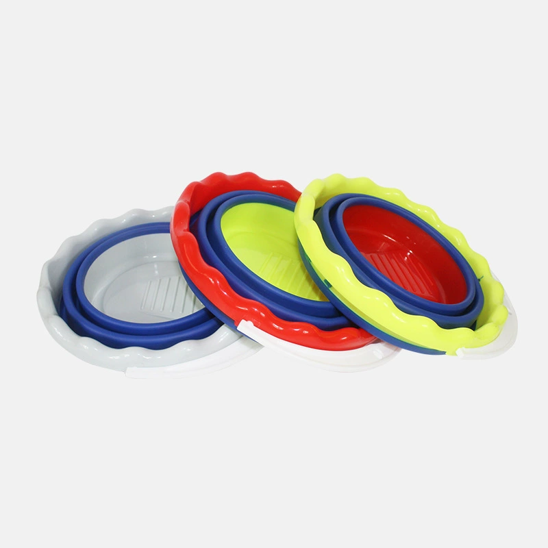 Round silicone folding universal pens holder, brush washing cup, (Cross-border trading), increased thickness