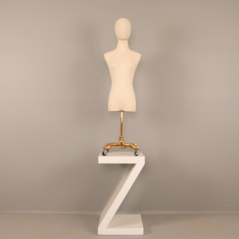 Maniquíes de exhibición, maniquí femenino de medio cuerpo, maniquí de tienda de ropa, maniquí de medio cuerpo, color dorado, para exhibición en vitrina, maniquí de cuerpo humano, soporte para maniquí.