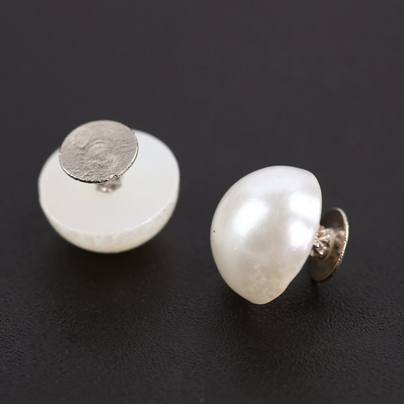 Фабрика прямые аксессуары для рукоделия ABS одно отверстие полукруг жемчужные ногти пластиковые заклепки корейские аксессуары для одежды