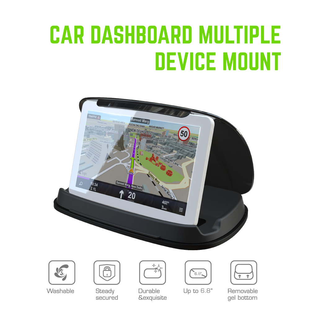 Venta directa de fábrica tablero de instrumentos universal soporte de silicona de escritorio a prueba de sol soporte de teléfono móvil del coche base de navegación
