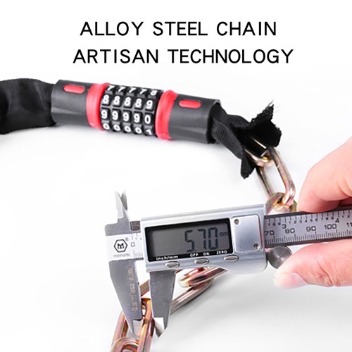 Password lock chain lock bicycle lock anti-theft lock mountain bike lock chain lock electric vehicle motorcycle lock iron chain lock