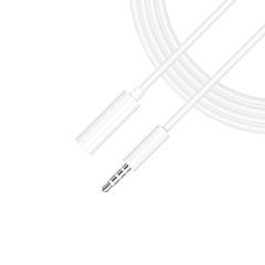 Audio 3.5mm headphone extension cable, 3.5mm male-to-female audio cable, 3.5mm audio extension cable with 4 sections and 4 cores