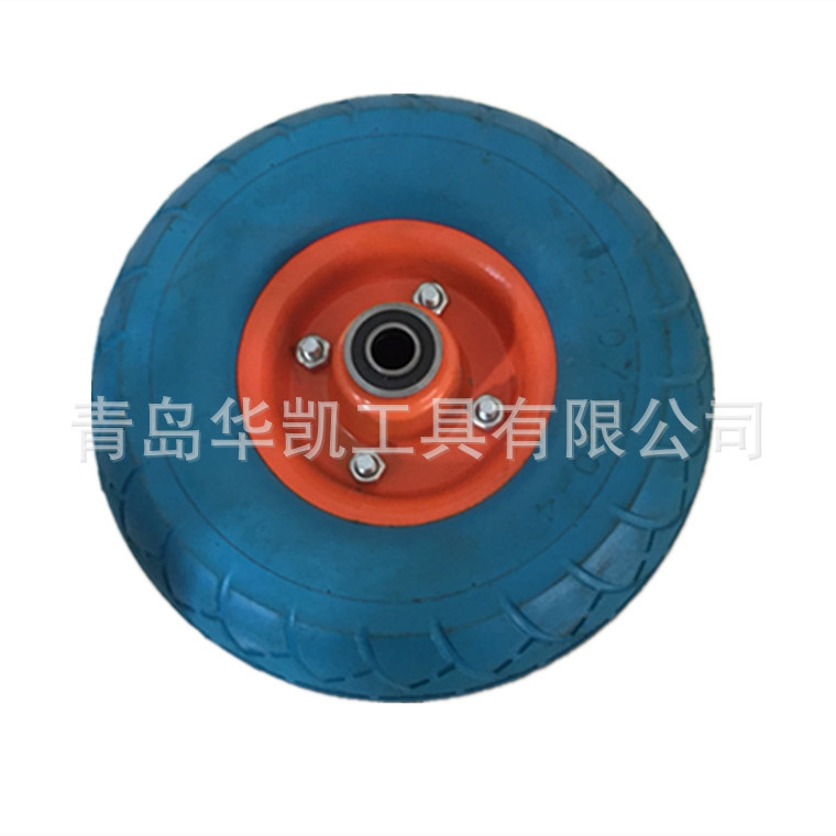 内销10寸pu发泡轮4.10/3.50-4 10寸老虎车手推车工具车pu聚氨酯轮