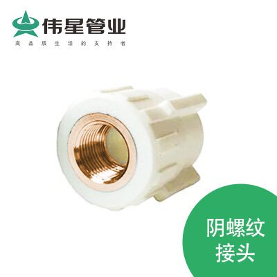 伟星PPR水管   白色家装PPR水管 阴螺纹接头  工厂直供