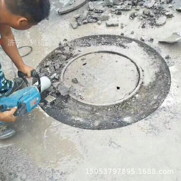 120型井盖圆形切割机 水泥混泥土沥青路面圆形切割机 井盖切圆机