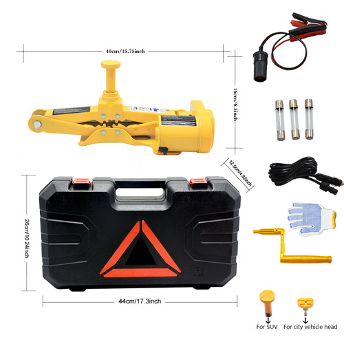2T/3T spiral vertical jack portable car wireless remote control multifunctional universal tire changing pneumatic jack