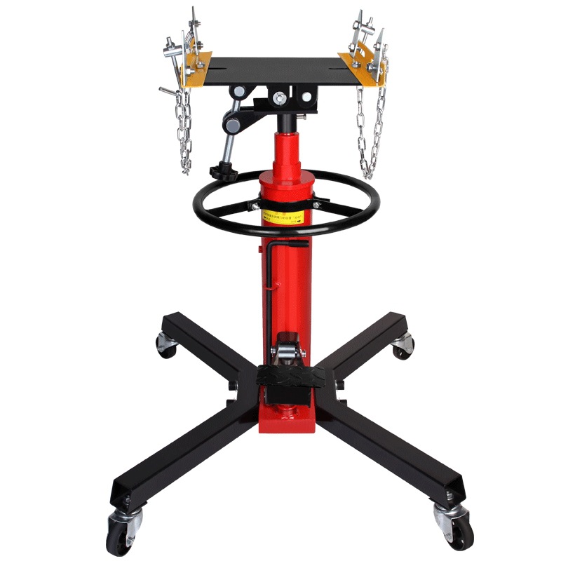 Elevador hidráulico de transmisión de doble cilindro de 0.5T de alta posición para taller de reparación de automóviles, herramienta profesional para extraer soportes de caja de cambios y rodamientos.