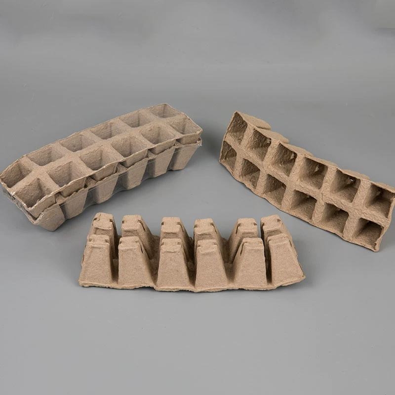 Разлагаемая одноразовая Детская бытовая Целлюлоза для выращивания Формованный горшок для рассады Чашка для рассады Целлюлозно Лоток для рассады