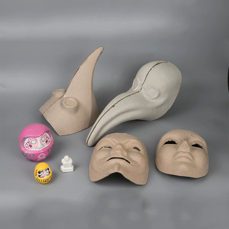 Экологически чистая разлагаемая окрашенная целлюлоза, Формовочная НЕОБРАБОТАННАЯ пустая маска, праздничная маска, целлюлозная маска