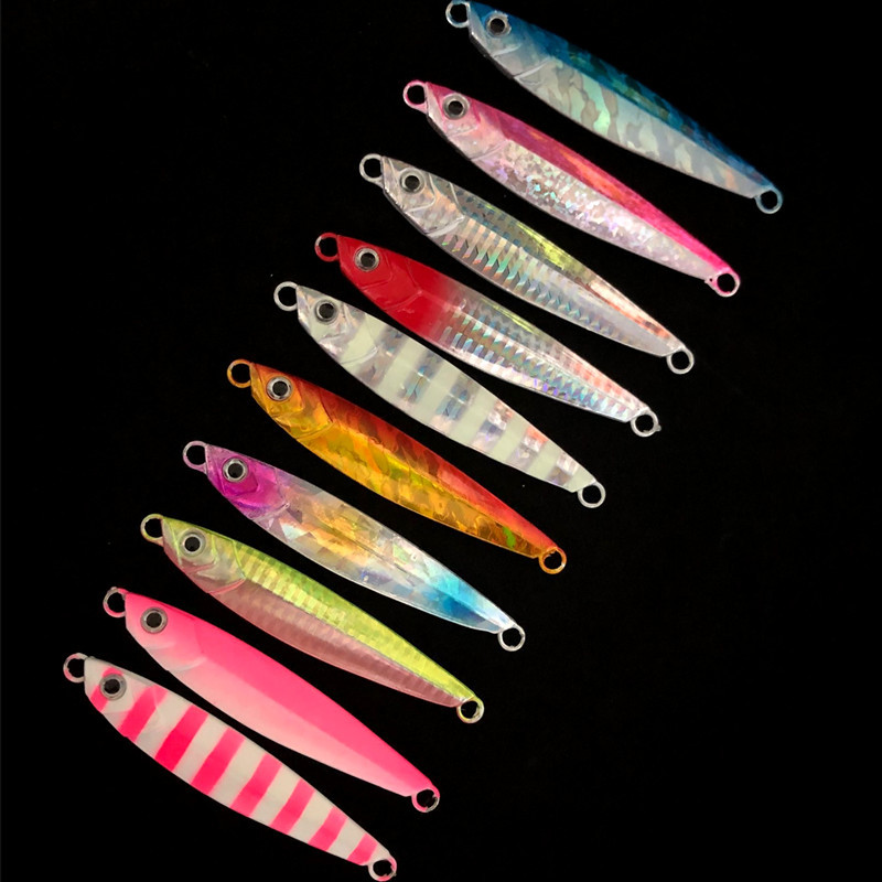 Wanya nueva orilla lanzando pequeña placa de hierro cebo falso lentejuelas Luya cebo de metal Placa de hierro cebo de plomo 60g Placa de hierro japonés