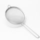 Cross-border stainless steel boutique wide-brimmed twill oil grid hand-held flour sieve Bird's Nest soybean milk filter oil grid colander