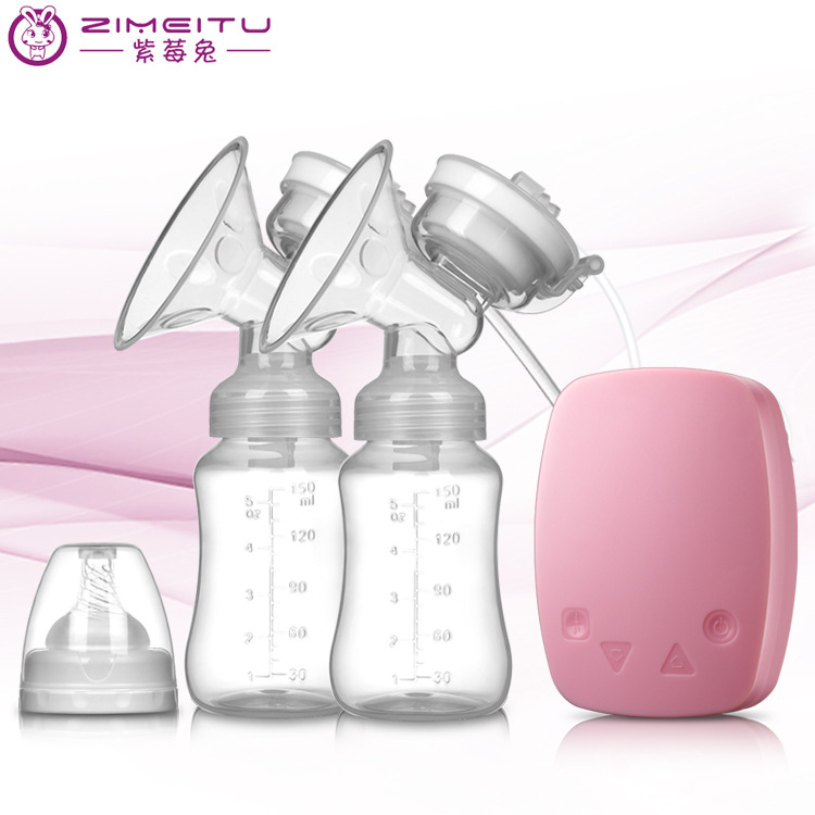 Double-sided breast pump