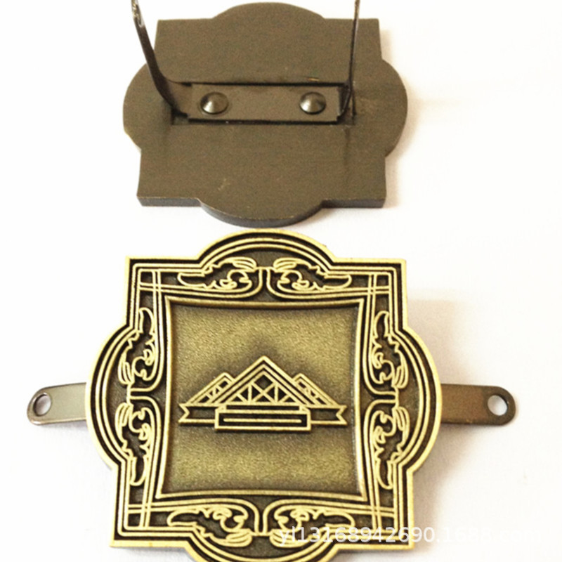 包包金属logo牌 箱包logo锌合金 五金logo商标牌金属制作厂家