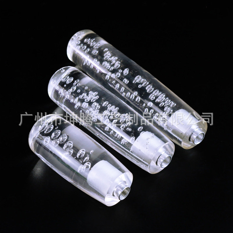 Cabeza de engranaje de cristal de modificación de coche caliente transfronteriza LED con cabeza de cambio de vapor cabeza de palo de engranaje