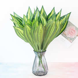 仿真树叶仿真植物墙 18头巴西叶 软装绿雕配件配材 户外工程美化