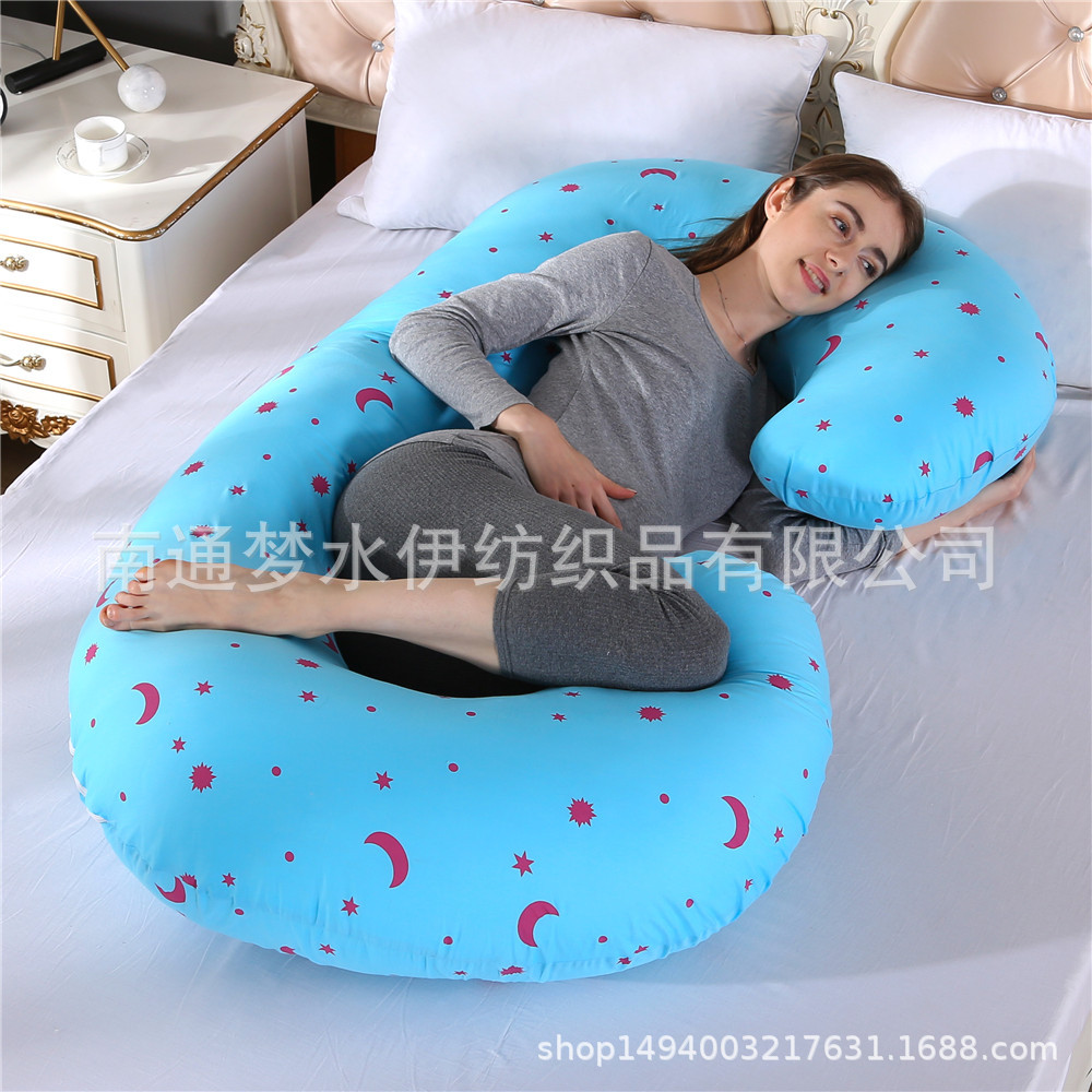 Amazon entidad transfronteriza almohada de maternidad almohada de la cintura lado almohada para dormir gran almohada de maternidad tipo C funda de almohada fábrica venta al por mayor