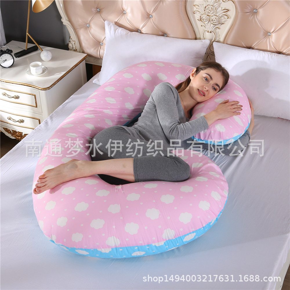 Amazon entidad transfronteriza almohada de maternidad almohada de la cintura lado almohada para dormir gran almohada de maternidad tipo C funda de almohada fábrica venta al por mayor