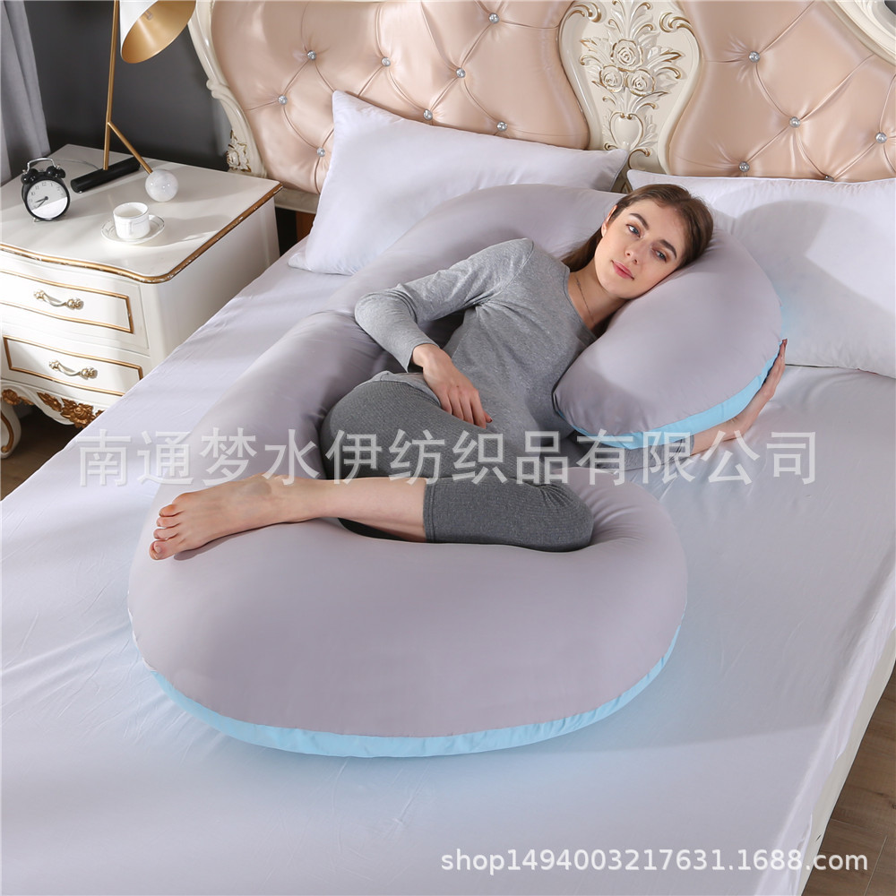 Amazon entidad transfronteriza almohada de maternidad almohada de la cintura lado almohada para dormir gran almohada de maternidad tipo C funda de almohada fábrica venta al por mayor