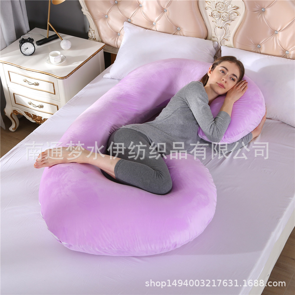 Amazon entidad transfronteriza almohada de maternidad almohada de la cintura lado almohada para dormir gran almohada de maternidad tipo C funda de almohada fábrica venta al por mayor