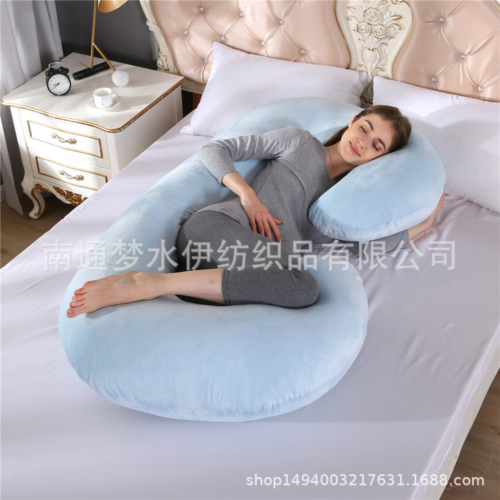 Amazon entidad transfronteriza almohada de maternidad almohada de la cintura lado almohada para dormir gran almohada de maternidad tipo C funda de almohada fábrica venta al por mayor
