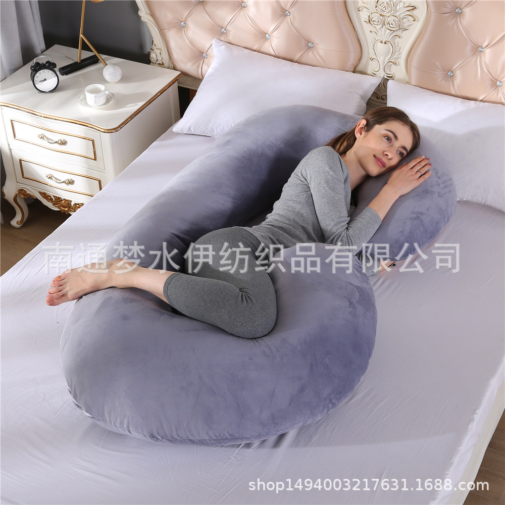 Amazon entidad transfronteriza almohada de maternidad almohada de la cintura lado almohada para dormir gran almohada de maternidad tipo C funda de almohada fábrica venta al por mayor