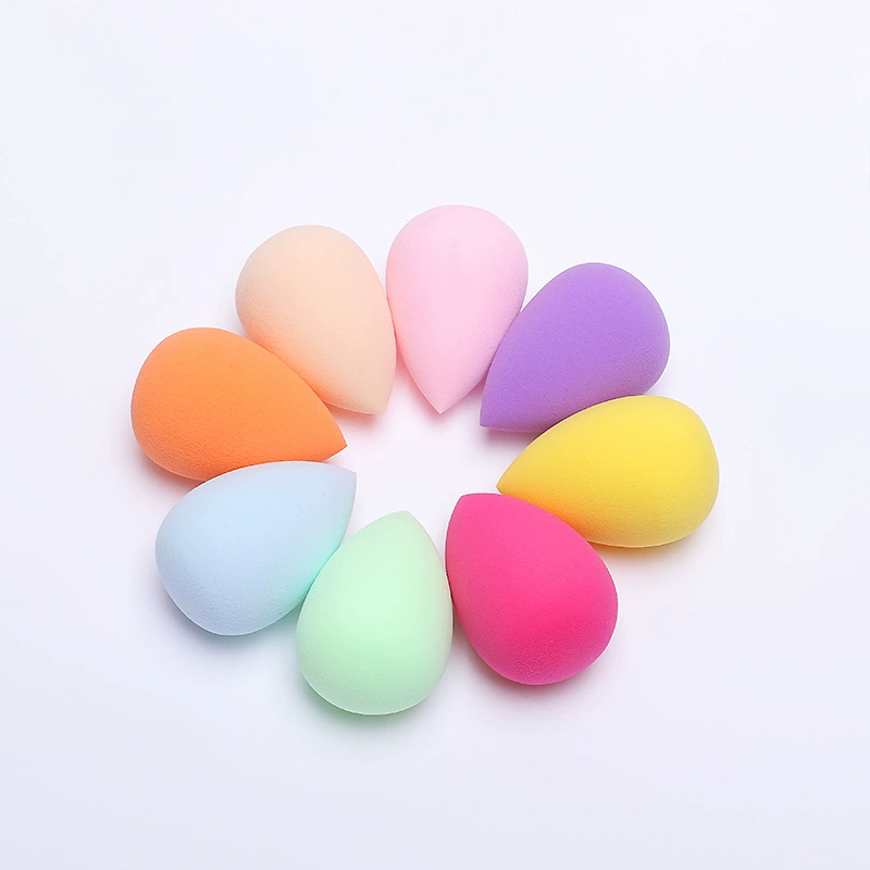 Губка для макияжа каплевидная Beauty Sponge Drop-Shaped, без латекса PU, водяная капля Puff 6×8 см, случайные цвета