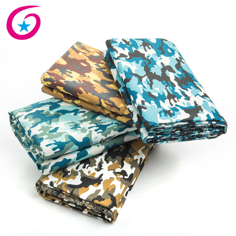 棉帆布斜纹迷彩印花帆布 GRS证书水 浆印再生棉 背包手袋箱包鞋材