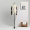 Female Maibu+antique solid wood hand+iron three feet