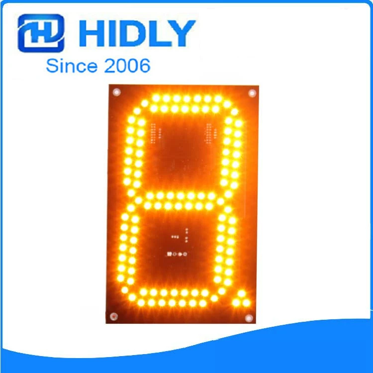 [14 дюймов желтый LED экран цены заправочная станция LED дисплей модуль]