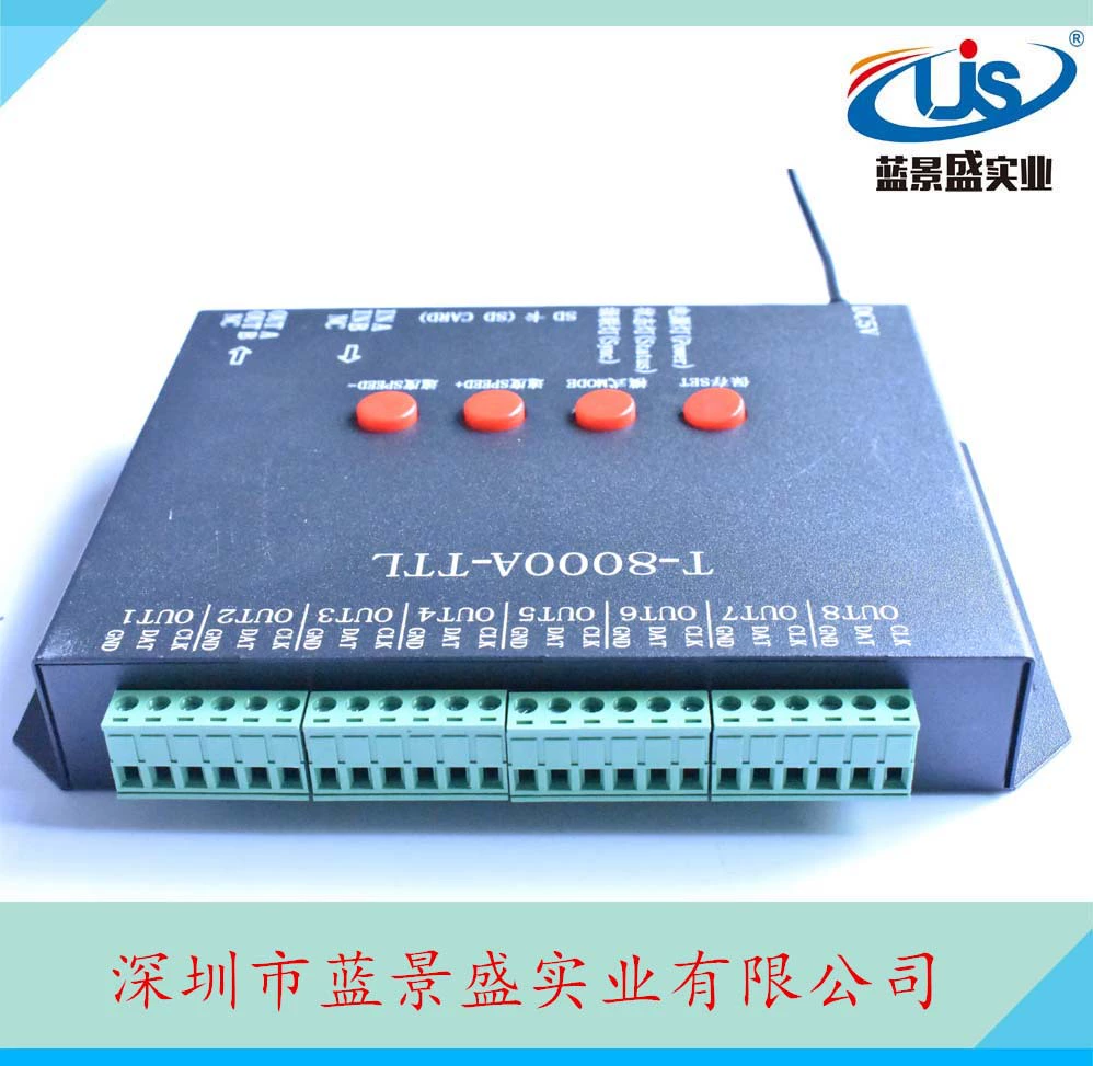 T-8000A-TTL LED full-color external controller SD card programmatic fantasy controller T-8000TTL