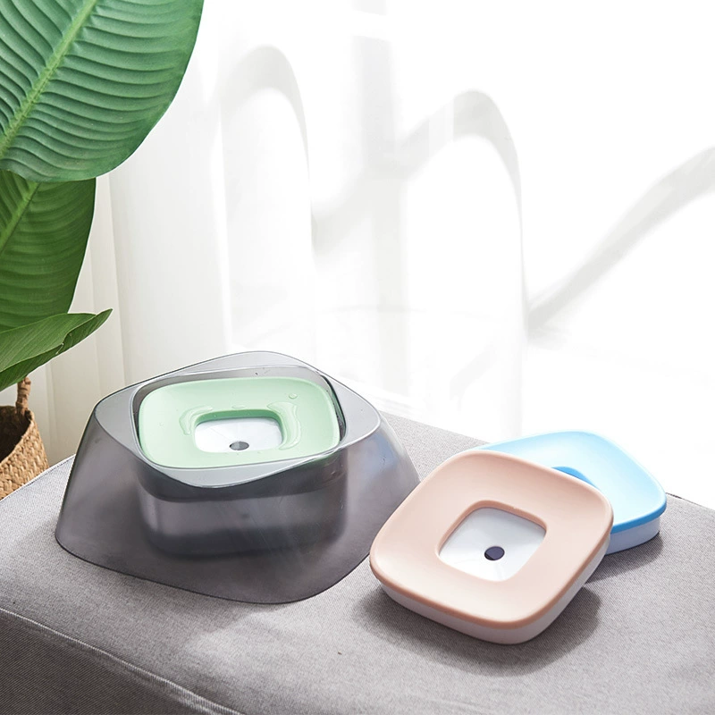 Креативная пластиковая брызгозащищенная плавающая миска с не влажным ртом, матовая подвеска, поилка, Антидетонационная миска для кошек