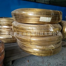批发H65半硬/软态/硬态黄铜线裸铜线0.1-8.0mm黄铜镀锡扁线加工