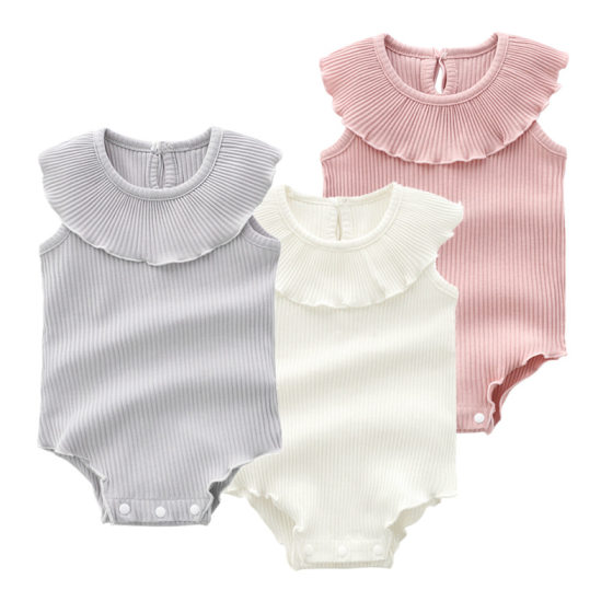 Ins Hot Selling Children's Clothing Infant's Clothes Summer Girls' Sleeveless Vest Climbing Clothing for Newborns Summer