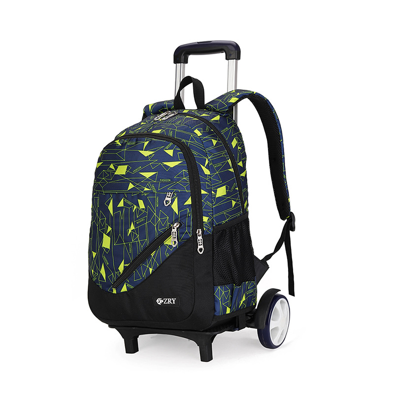 Nuevo carro mochila primaria y secundaria niños grado 3-6-7 de tres ruedas de seis ruedas subir escaleras de doble uso