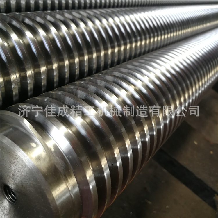 济宁佳成精工批发大型梯形丝杆加工制作T60T80正反牙机床t型丝杆